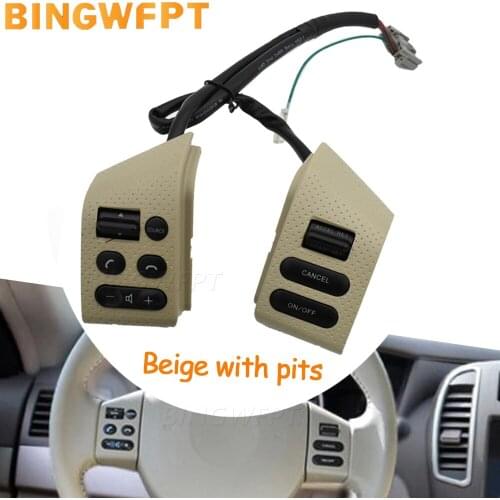 New Beige with pit Steering Wheel Control Buttons Button Switch for Nissan Livina & for Nissan Tiida & Sylphy 15-19