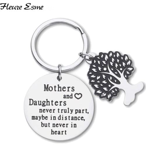 Mothers Day Gifts Keychain for Mom From Daughter Son Remember I Love You Mom Birthday Family Pendant Keyring for Women Her