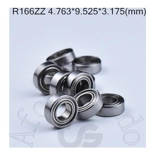 R166z R166ZZ 4.763*9.525*3.175(mm) 10pieces R166 bearing metal sealed free shipping ABEC-5 chrome steel bearings hardware