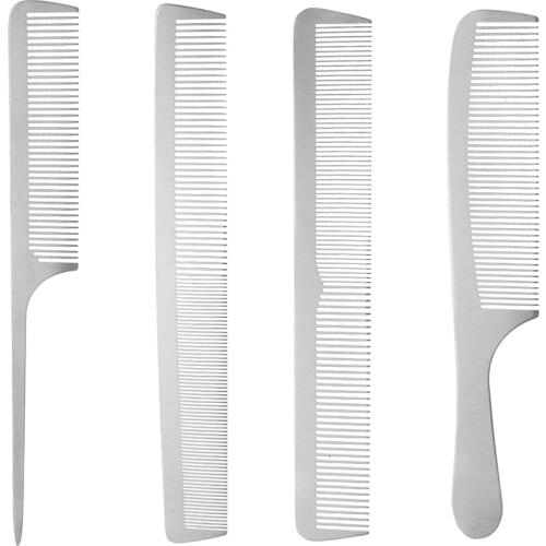 Salon Comb Steel Haircut Comb Barber Hairdressing Combs for Professional Hair Cutting Long Tail Comb