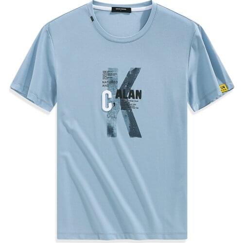 TFU 2020 Summer New Brand Men Casual Cotton T-shirts Top Tees Men Fashion Letter Print Breathable Fabric O-Neck Tee T shirts Men