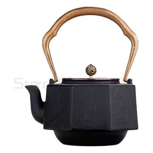 Japanese Cast Iron Teapot Set Tea Pot Tetsubin Kettle Drinkware Kung Fu Infusers Metal Net Filter Cooking Tools