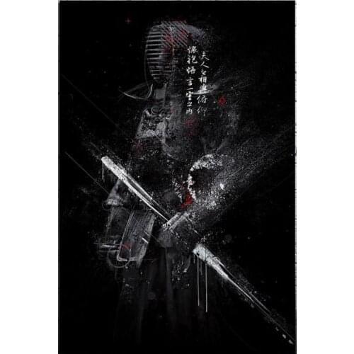 Japan Samurai Art Film Print Silk Poster Home Wall Decor 24x36inch