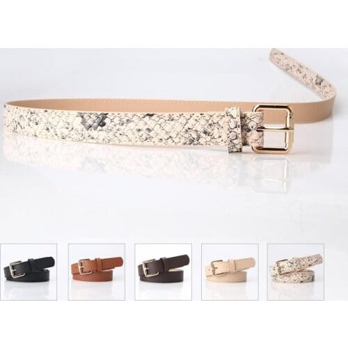 Womens belt high-end snakeskin pattern design is beautiful and luxurious luxury belt designers women white jeans women