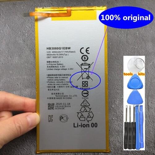 100% New Original 4800mAh HB3080G1EBW For Huawei MediaPad T1 8.0" / T1-821L / T1-821W / T1-823L Battery