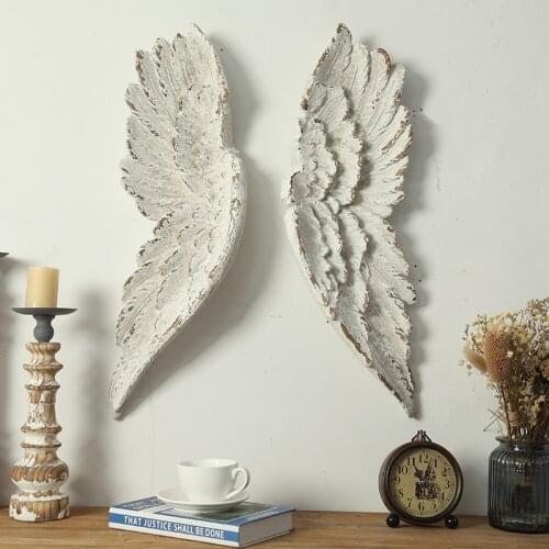 American style retro wall decoration Angel wings on creative wall Classical wall decoration decoracion habitacion nursery decor