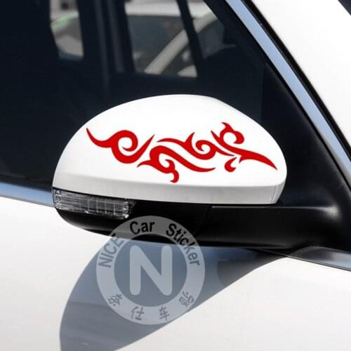 15.5cm*5cm Totems Runes Car Stickers Creative Decoration Decals For Rearview Mirrors Auto Tuning Styling Vinyls D10
