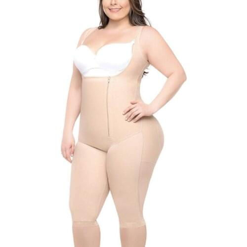 Zippered One-Piece Mid-Length Slimming Underwear Spandex Slim-Fit Mid-Length WomenS Shapewear