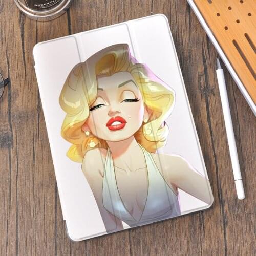 Marilyn Monroe Painting For 10.2 8th 2020 iPad Air 2 Case Luxury 12.9 Pro Funda Air 4 Pro 11 Mini 5 For iPad 7th 6th Cover 10.5