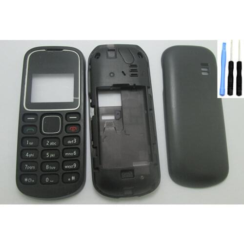 Black Full Body Housing Cover and Keypad For Nokia 1280 and Screwdriver Open Tools Kit