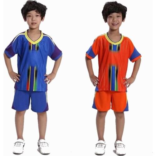 Survetement Kids Football Kit 2017 Maillot De Foot 2018 Kids Soccer Jersey Breathable Training Set Sports Kits DIY Soccer Suits