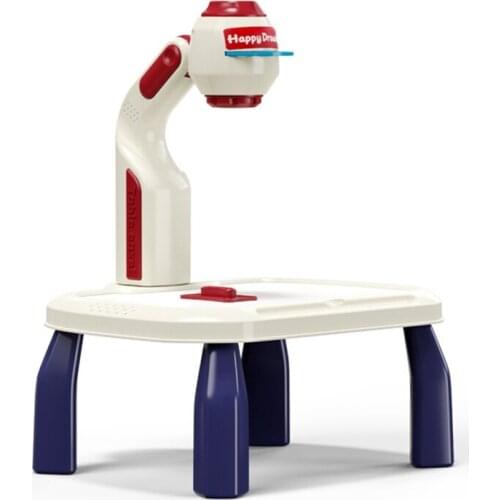 Children Led Drawing Projector Table Art Drawing Table Light Toy for Kids Painting Board Desk Learning Paint Toys