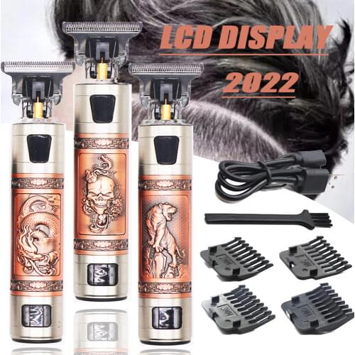 2021 USB T9 Hair Clipper Professional Electric hair trimmer Barber Shaver Trimmer Beard 0mm Men Hair Cutting Machine for men