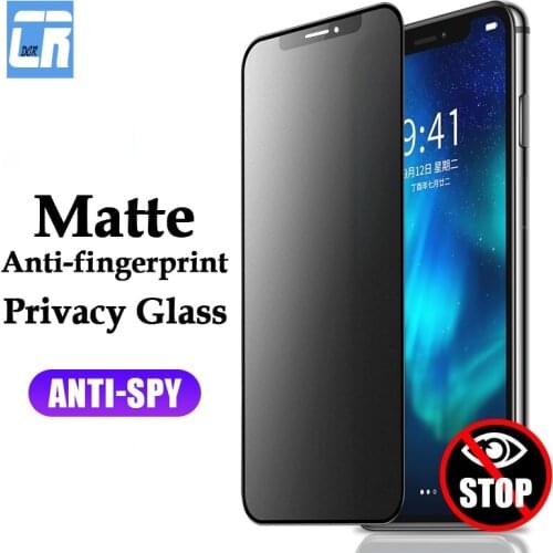 Matte Privacy Tempered Glass for iPhone 12 11 Pro Max Screen Protector on iPhone X XS XR 7 8 6s Plus SE 2 Anti-fingerprint Glass