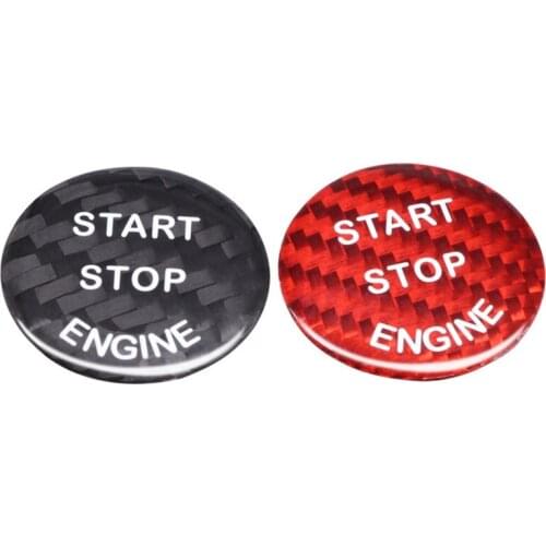 Carbon Fiber Sticker Car Engine Start Stop Button Decor Cover for Bmw E90 E46 E39 E36 E60 F30 F10 E87 E53 E70 G30 X5 5 Series ST