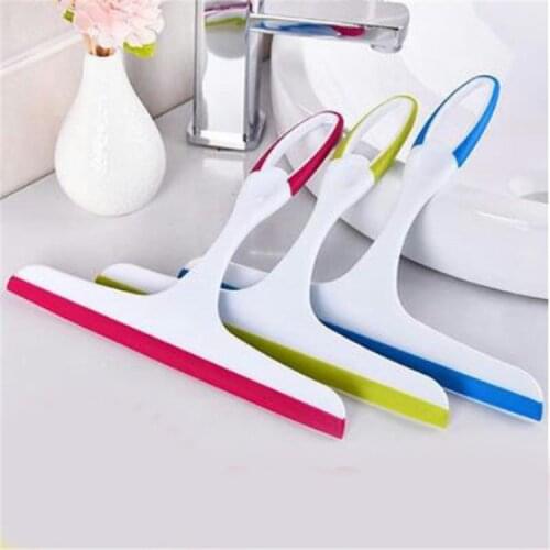 New Handheld Soft Silicone Glass Double-sided Wiper Window Washing Brush Scraper Household Cleaning Tool For Car Bathroom Tile