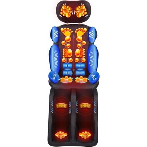 Fully automatic and multi-functional cervical spine lumbar cushion for leaning on household whole body massager electric massage