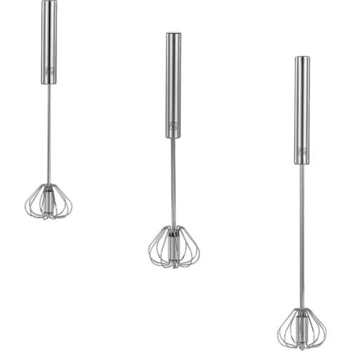 Semi-automatic Egg Beater 304 Stainless Steel Egg Whisk Manual Hand Mixer Self Turning Egg Stirrer Kitchen Accessories Egg Tools