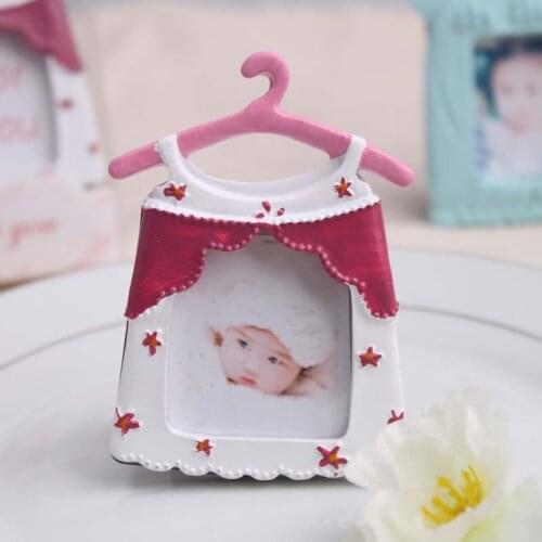 Party Vintage 10pcs Resin Photo Frame Children 's Day Baby Clothes Birthday Wedding Favors and gifts Decoration Pink