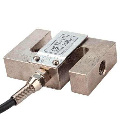 S Type Alloy Steel Weighting Sensor 200kg Beam Load Cell Scale with Black Cable