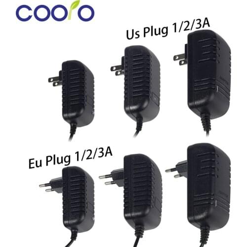LED Power Supply Charger Transformer Adapter 1A 2A 3A 110V 220V to 12V For LED Strip EU US Cord Plug