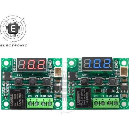 W1209 -50-100C DC 5V 24V Digital Temperature Controllear Thermostat Temperature Control Thermostat Switch Plate W1209 Case