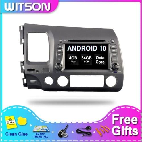 WITSON ANDROID 10.0 Multimedia Player Car For HONDA CIVIC 2006-2011 4GB 64GB