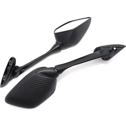 General Motorcycle Rear View Mirror Carbon Fiber Water Transfer Snakeskin Pattern for Yamaha R3/R25