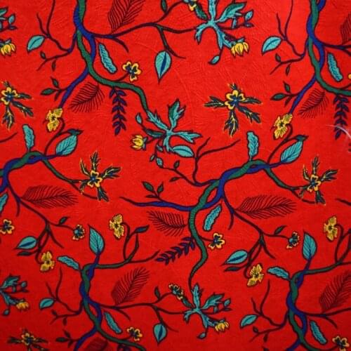 150x50cm Small Flower Branches Four-sided Stretch Cotton Jacquard Fabric Spring and Autumn Womens Clothing Kapok Fabric
