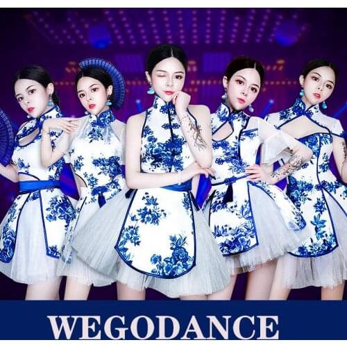 Women NightclubDjDs Rave Clothes Cheerleading Dancer Outfit Jazz Dance Costumes Fashion Sexy Singer Costume Stage Wear