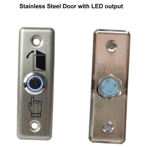 Stainless Steel Door Exit Push With Led Light Release Button For Access Control system,size: 91Lx28Wx20H(mm) ,min:1pcs