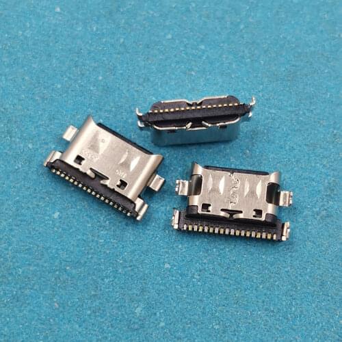 100PCS For Samsung Galaxy A20 A205F A30 A305F A40 A405F A50 A505F A70 A705F USB Charging Port Dock Plug Charger Connector Socket