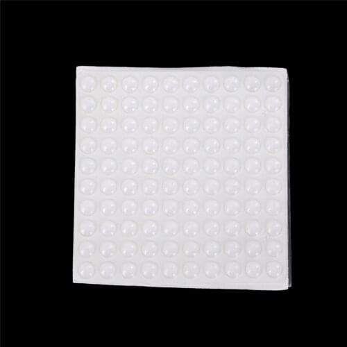 100 PCS/sheet Self Adhesive Rubber Silicone Feet High Quality Clear Semicircle Bumpers Door Cabinet Drawers Buffer Pads