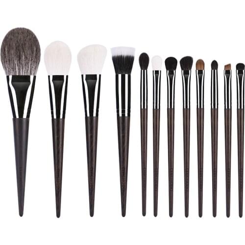 12pcs/set High quality Fox hair Powder Makeup brushes Set Blending Blusher Highlight Eyeshadow Concealer eyebrow Make up brushes