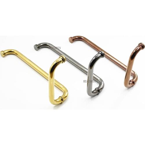 304# Stainless Steel Round Glass Door Pull Handle Commercial Shower box