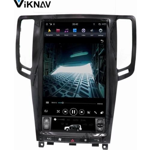 Android 13.6 inch vertical screen Car GPS Navigation For Infiniti G25/G35/G37 2007-2013 multimedia DVD player