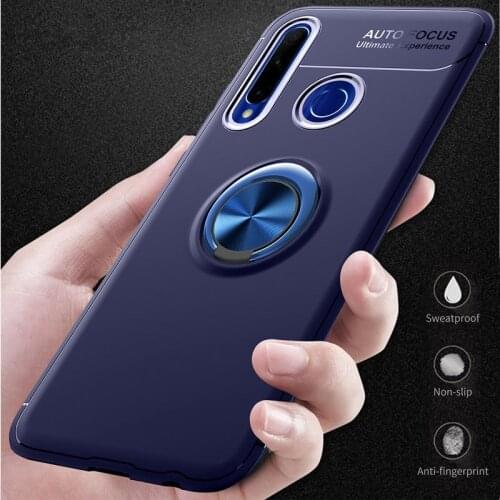 360 Ring Case For Huawei Honor 10i 10 Lite Honor 8S Y5 2019 Cover Rotating metal Magnetic Silicone magnet holder TPU Coque