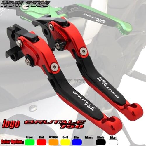 Motorcycle Folding Extendable CNC Moto Adjustable Clutch Brake Levers For MV AGUSTA BRUTALE 750 BRUTALE750 2001-2005