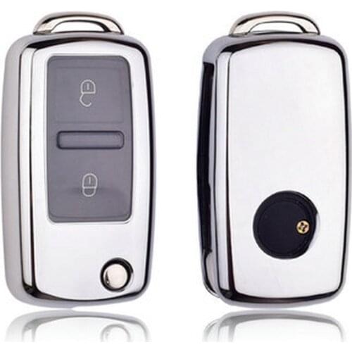 Soft TPU Full Car Key Case For Volkswagen For VW Passat Golf Jetta Bora Polo Sagitar Tiguan New Auto Key Cover keyless
