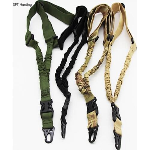 Hunting Tactical 1 Point Gun Sling Shoulder Strap Outdoor Rifle Sling With QD Metal Buckle Carbine Gun Accessories