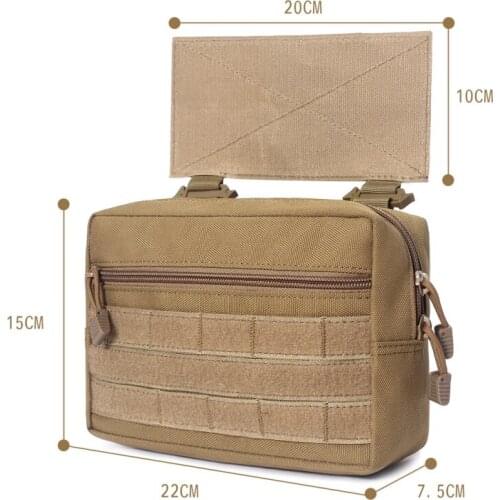 Outdoor Tactical Pouch 1000D Nylon Multifunction Organizer Pouch Knife Pouch Storage Bag Waterproof Hunting Pouch Phone Case