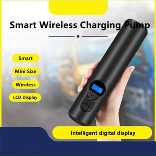 Portable Motorcycle Air Pump Compressor Bicycle Mini Car Digital Wireless Tyre Inflatable Pump LED Flash Light for Bike