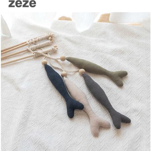 Zeze fishing rod, cat stick, cat mint, imitation fish, grindable cat, self hi toy, cat stick, cat supplies