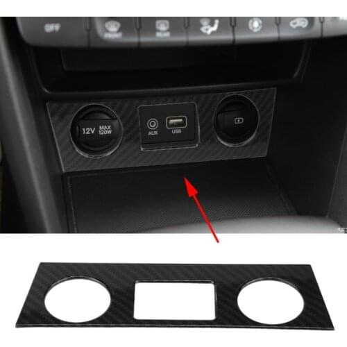 Car Styling Interior Console Air Conditioner Button Cover Trim decoration for Hyundai Encino Kauai Kona 2017 2018 2019 2020 SUV