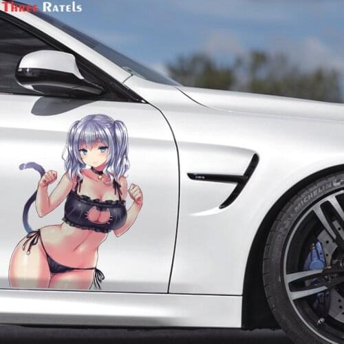 Three Ratels B240 Kashima Kantai Collection Sticker For Bmw F10 Sexy Girl Decals Vinyl Material Car Stickers Waterproof Protecte