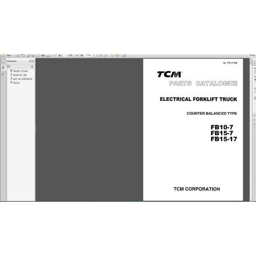All TCM Forklift Parts Catalog 2019