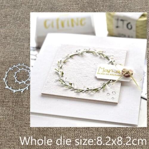 XLDesign Craft Metal Cutting Dies stencil mold 2pcs grass rings decoration scrapbook Album Paper Card Craft Embossing die cuts