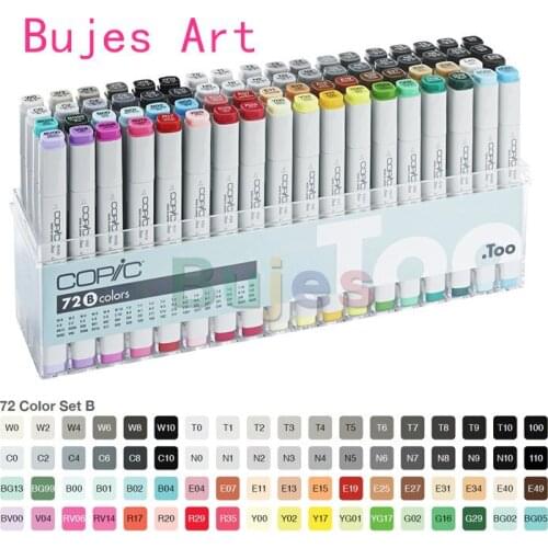 Japan Original COPIC 1 Classi 12 36 72color Double head Square head 8mm/ head 1mm alcohol oil paint marker art drawing supplies
