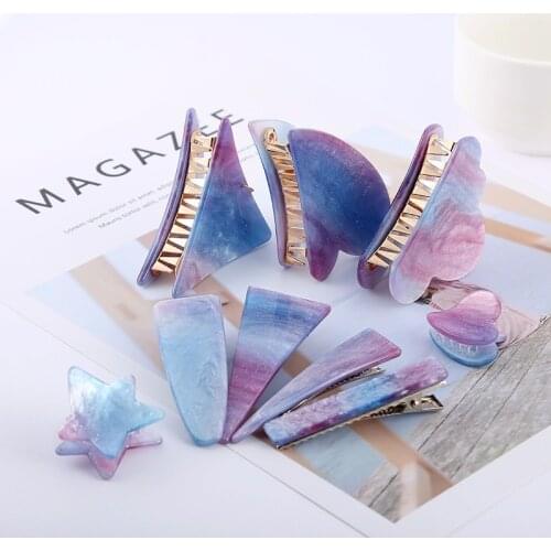 Vintage Claw Clip Hair Clips for Hair Starry Color Hair Clips for Women Elegant Hair Claw Hair Clip Hairpin Hair Accessories