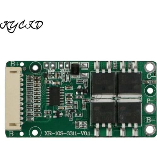 BMS 10S 36V 15A 18650 Li-ion Lithium Battery Charge Protection Board PCB PCM Common Port for Escooter E-bike Power Bank Charging